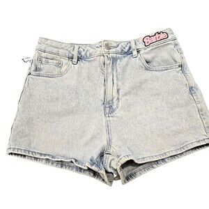 Barbie PacSun Shorts Womens 28 Denim High Rise Stretch Patch Jean Shorts
